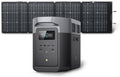 ECOFLOW Solar Generator DELTA 2 Max 2048Wh with 160W Solar Panel, LiFePO4 Battery Portable Power Station, Up to 3400W AC Output, AC + Solar Fast Dual Charging 0-100% in 1 Hr For Outdoor Camping RV