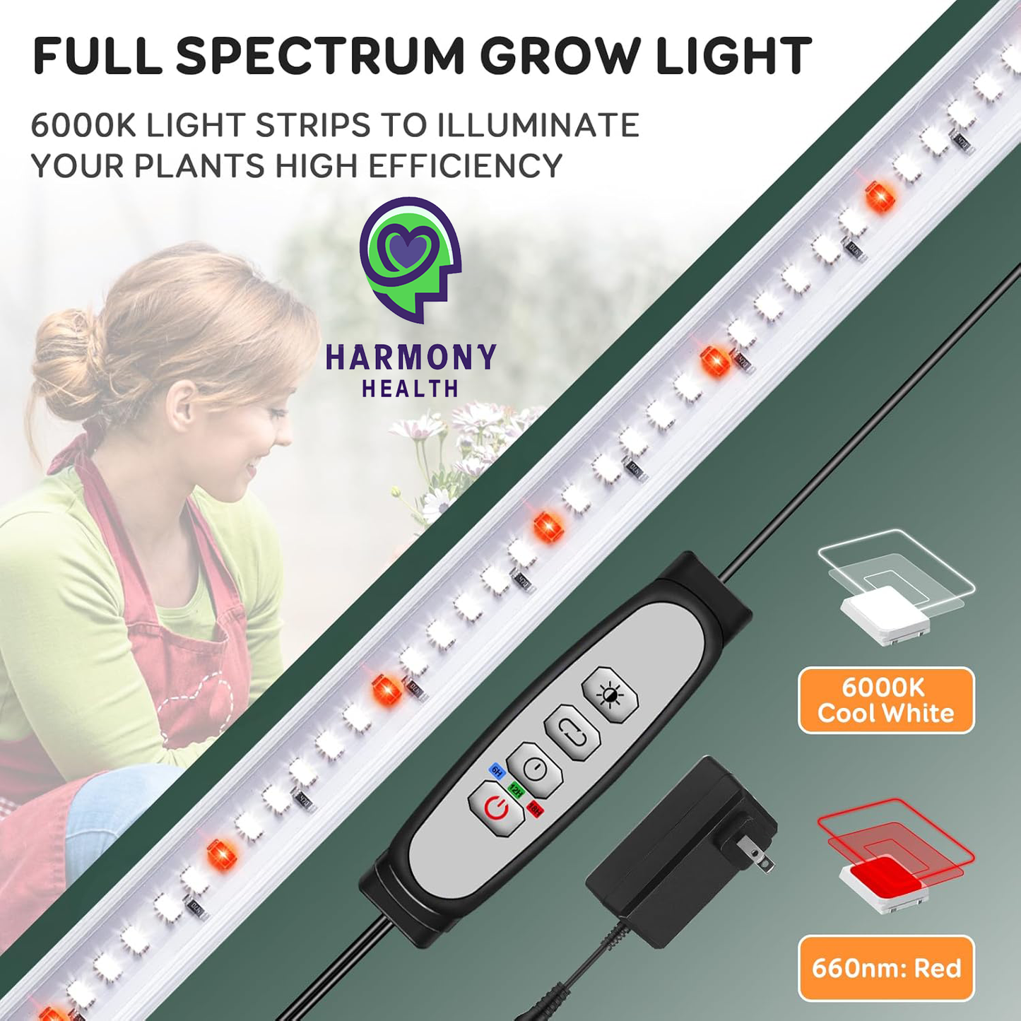 Microgreen grow station - 5 shelf with / 10 trays + 4 grow light kit + Free seed kit