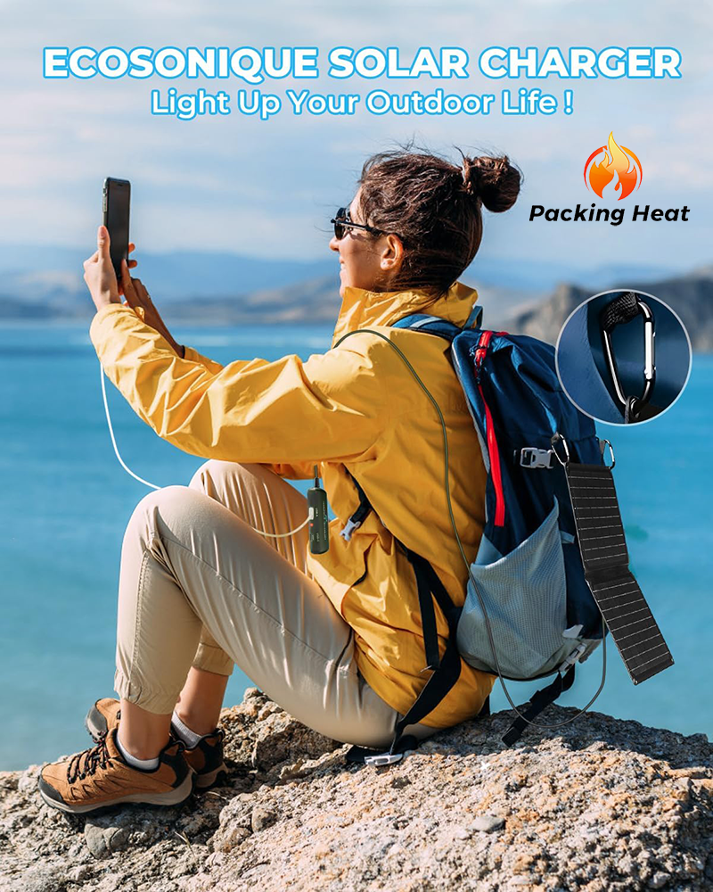 10W Portable Solar Panel charger for backpack