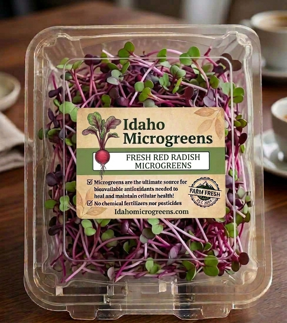 Red Radish Microgreens