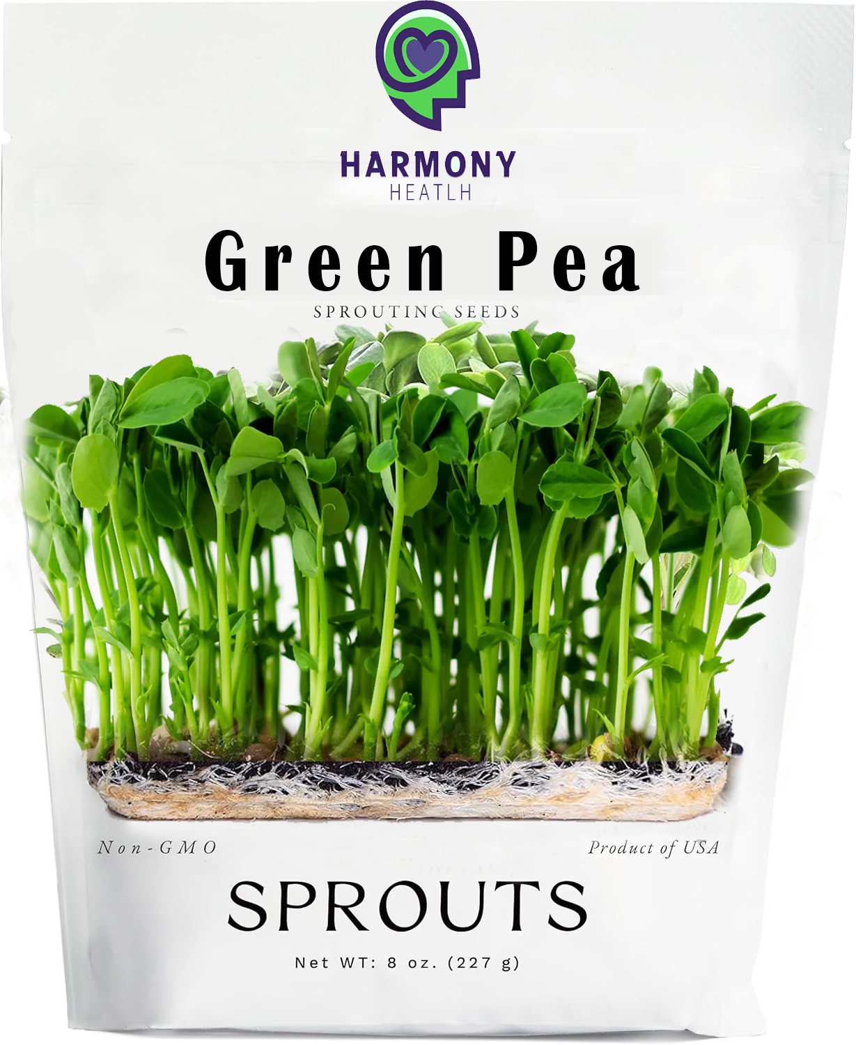 1/2 Lb. Green Pea Sprouting / Microgreen seeds