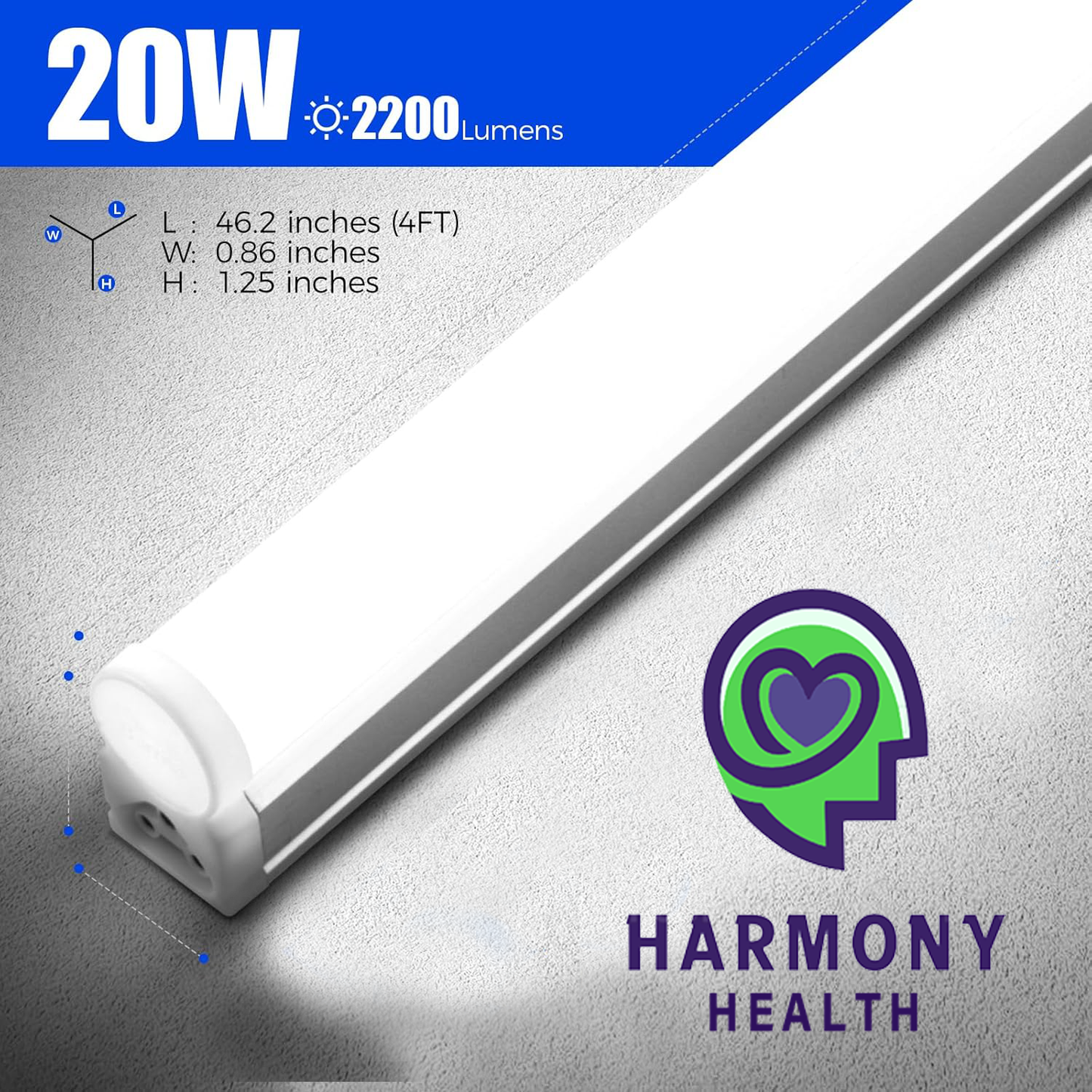 6 Grow Light Kit Large 46 inch 20watt - 46 inch long