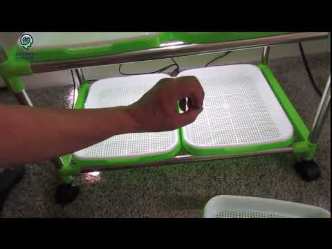 4 pcs LED 16 inch Grow light kit for small microgreen shelf setup